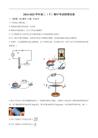 湖北省楚天协作体2024-2025学年高二下学期4月期中考试物理试卷（含解析）