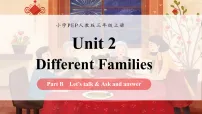 小学英语人教版PEP(2024)三年级上册(2024)Unit 2 Different families Part B完整版课件ppt