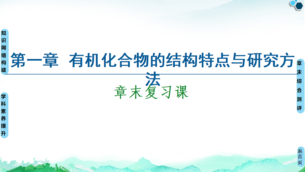 第1章 章末复习课 课件【新教材】人教版(2019)高中化学选择性必修3第1页