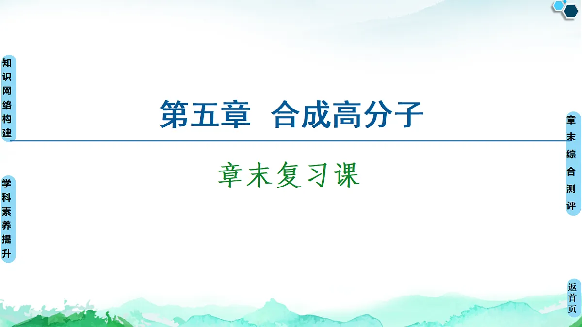 第5章 章末复习课 课件【新教材】人教版(2019)高中化学选择性必修3学案第1页