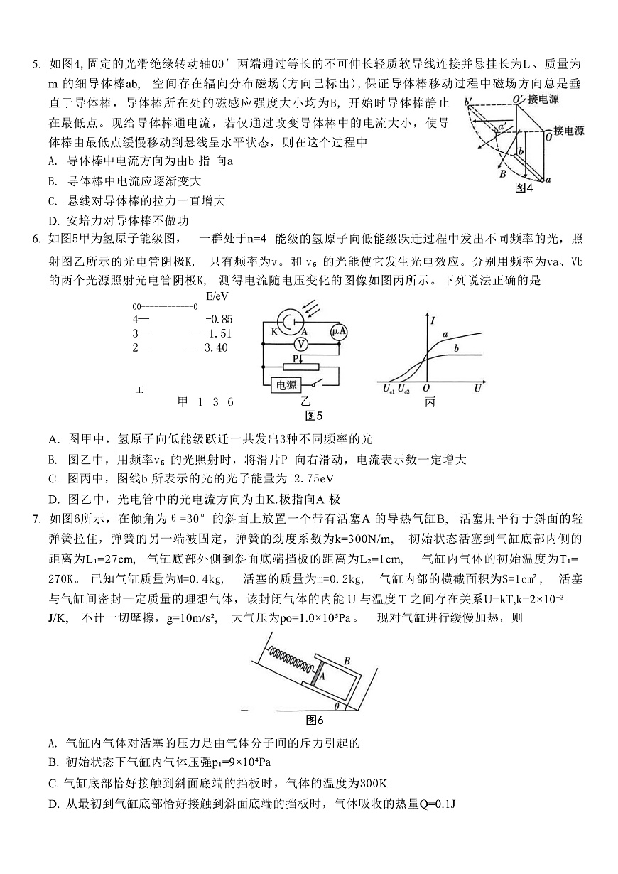 2025届重庆市巴蜀中学高三下学期适应性月考卷(九)物理 (解析版)第2页