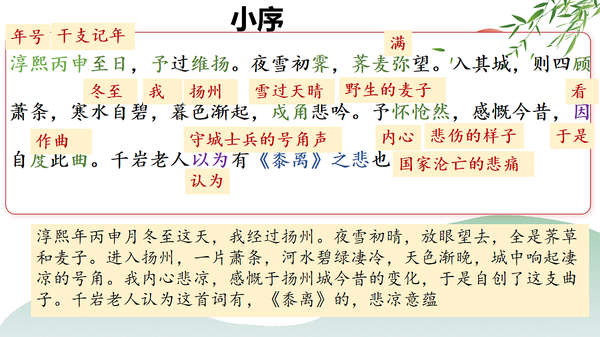 统编版高中语文选择性必修下册 4.2扬州慢课件第6页