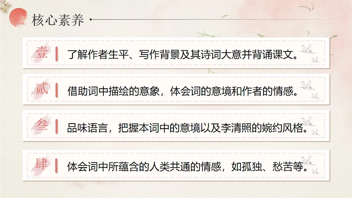2.5《声声慢》课件2024—2025学年高教版(2023)中职语文基础模块下册第2页