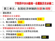 岳麓版高中歷史必修2 第三單元：各國經(jīng)濟(jì)體制的創(chuàng)新和調(diào)整復(fù)習(xí)課件
