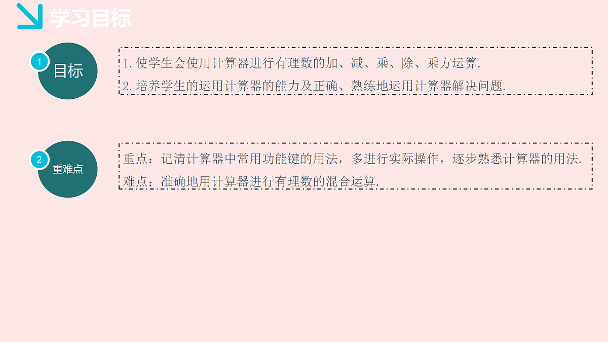 华师大版数学(2024)七年级上册 1.14 用计算器进行计算 课件第2页