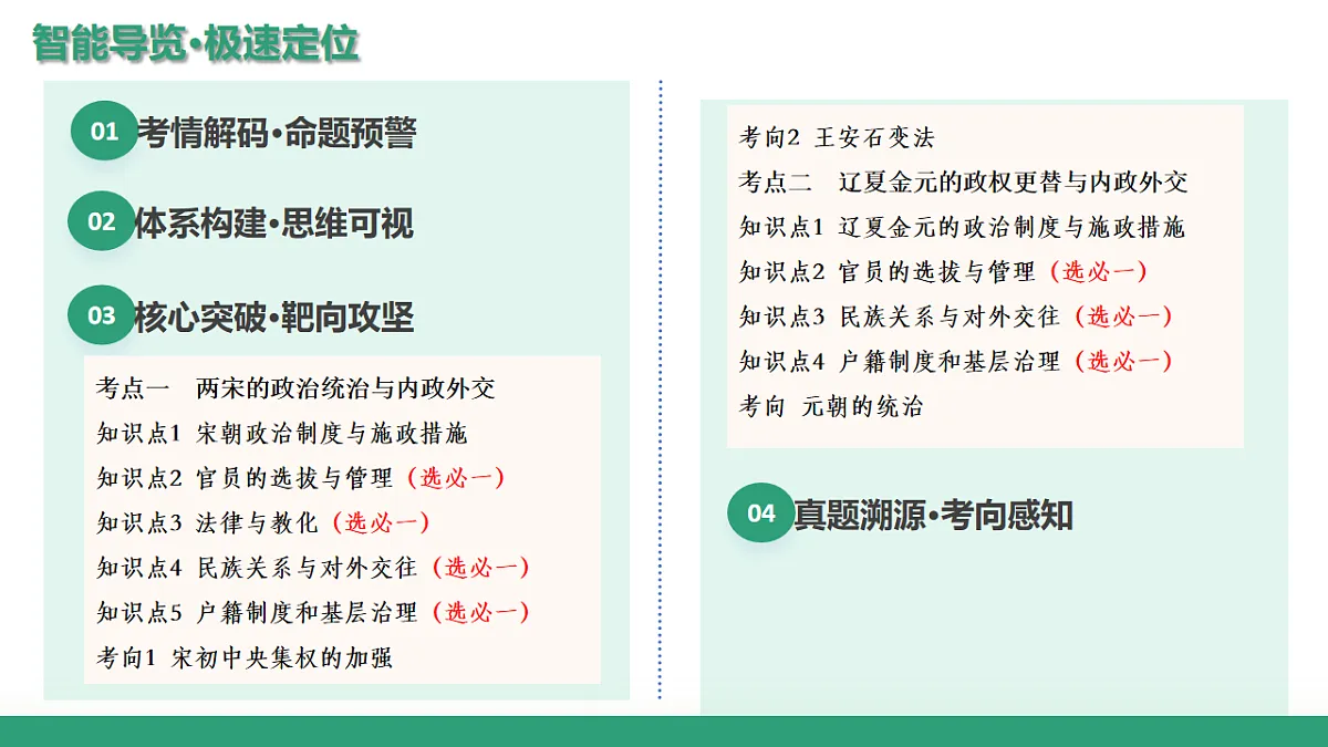 第06讲 两宋的政治和军事及辽夏金元的统治(复习课件)(山东专用)-2026届高考历史一轮复习第3页