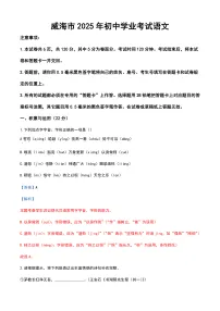 2025年山东省威海市中考语文真题（原卷版+解析版）
