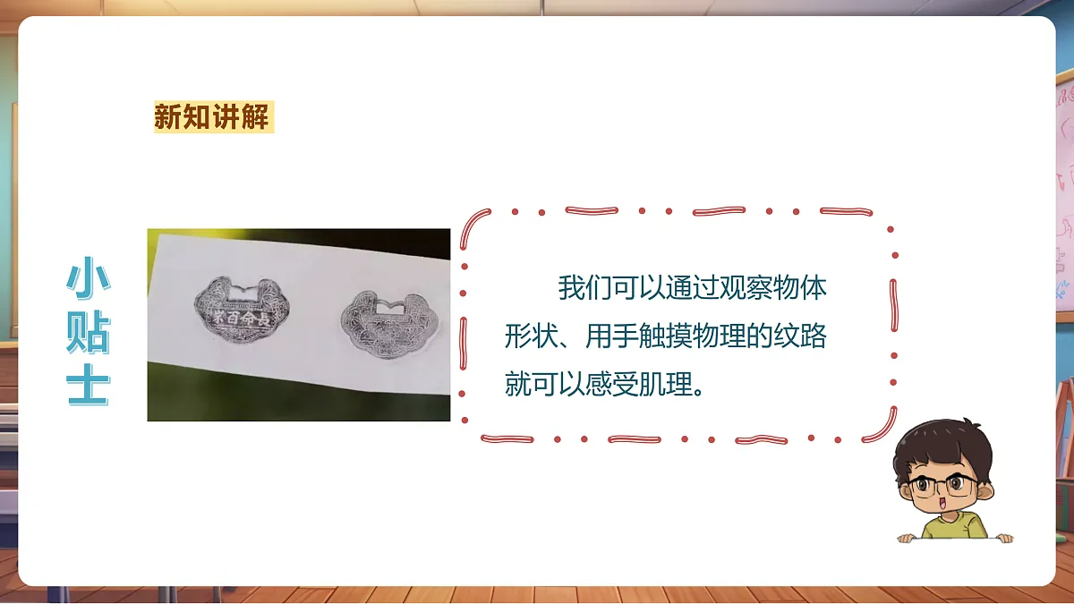 【湘版】美术 一年级上册 第二单元 5 寻找肌理 课时课件第3页