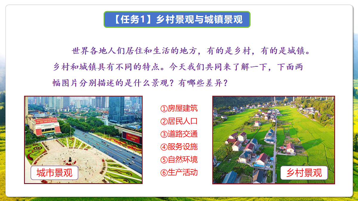 人教版(新课标)地理七上5.2 《城市与乡村》 课件第7页