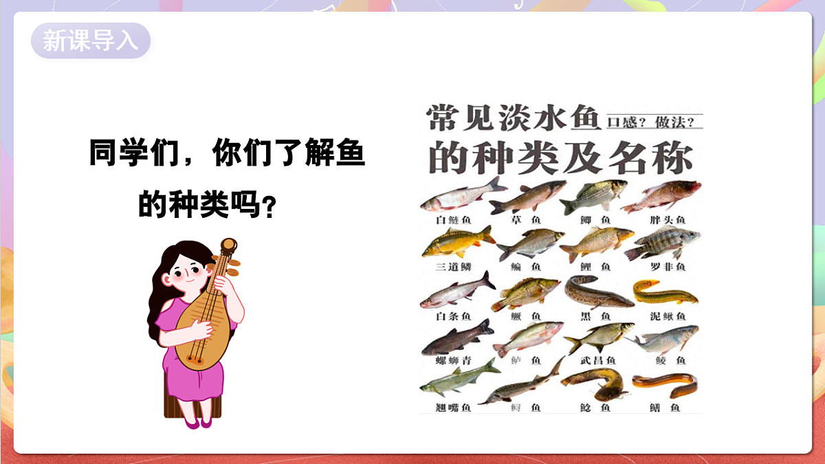 花城版音乐四年级上册第6课《小小鲤鱼粉红鳃》课件第3页