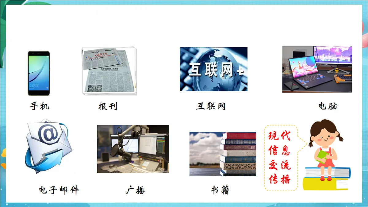 新教科版(2017)科学六上3.7《信息的交流传播》课件第8页