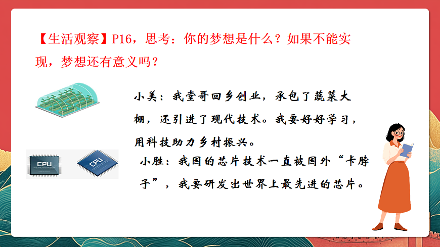 人教部編版政治七上 3.1《做有夢想的少年》課件第6頁