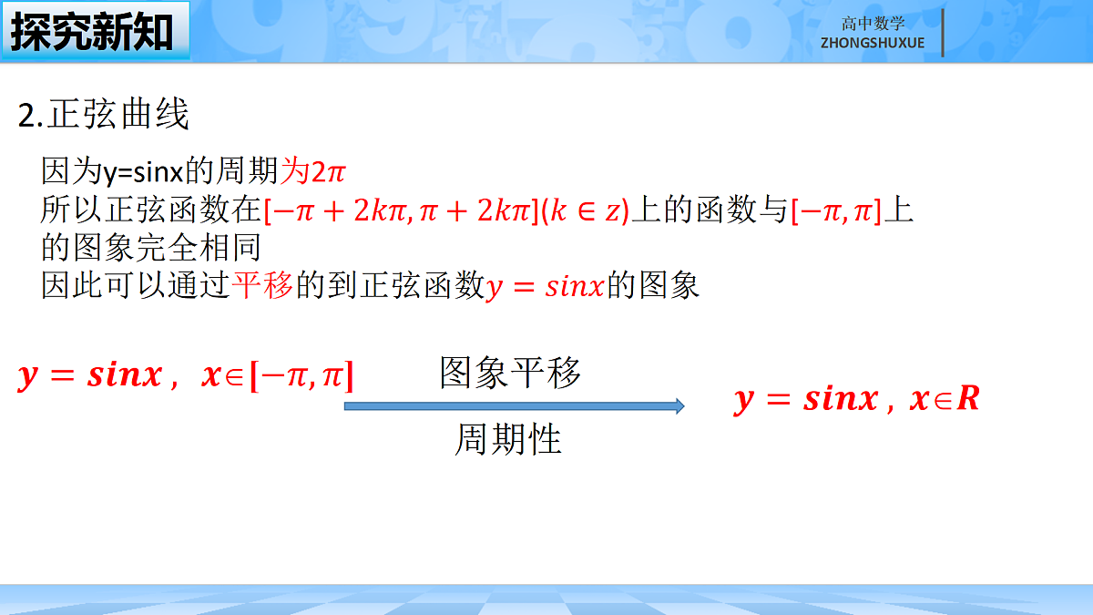 人教B版高中数学必修3 《7-3-1正弦函数的性质与图形---第二课时》课件第7页