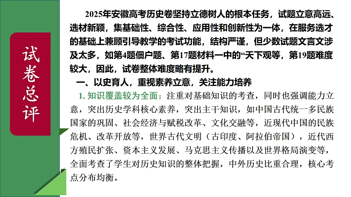 2025年高考历史真题完全解读(安徽卷)课件PPT第4页