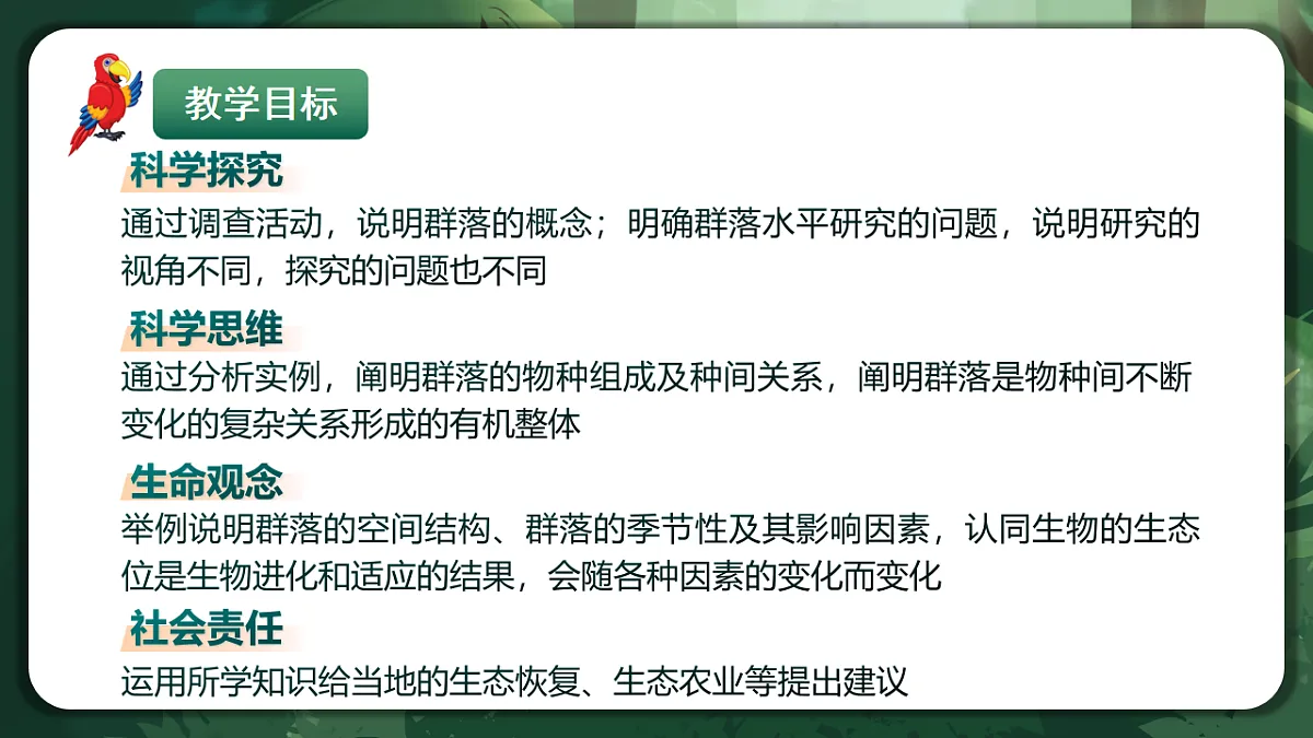 人教版(2019)高中生物选择性必修二2.1 群落的结构 课件第2页