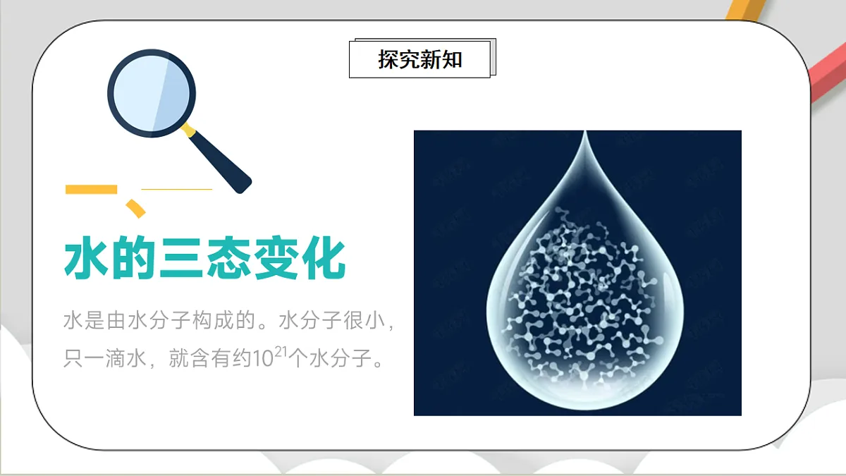 鲁教版(五四制)(2024)化学八年级全册2.1《 运动的水分子》课件 第3页