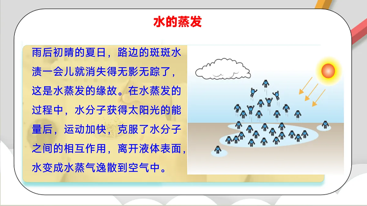 鲁教版(五四制)(2024)化学八年级全册2.1《 运动的水分子》课件 第6页