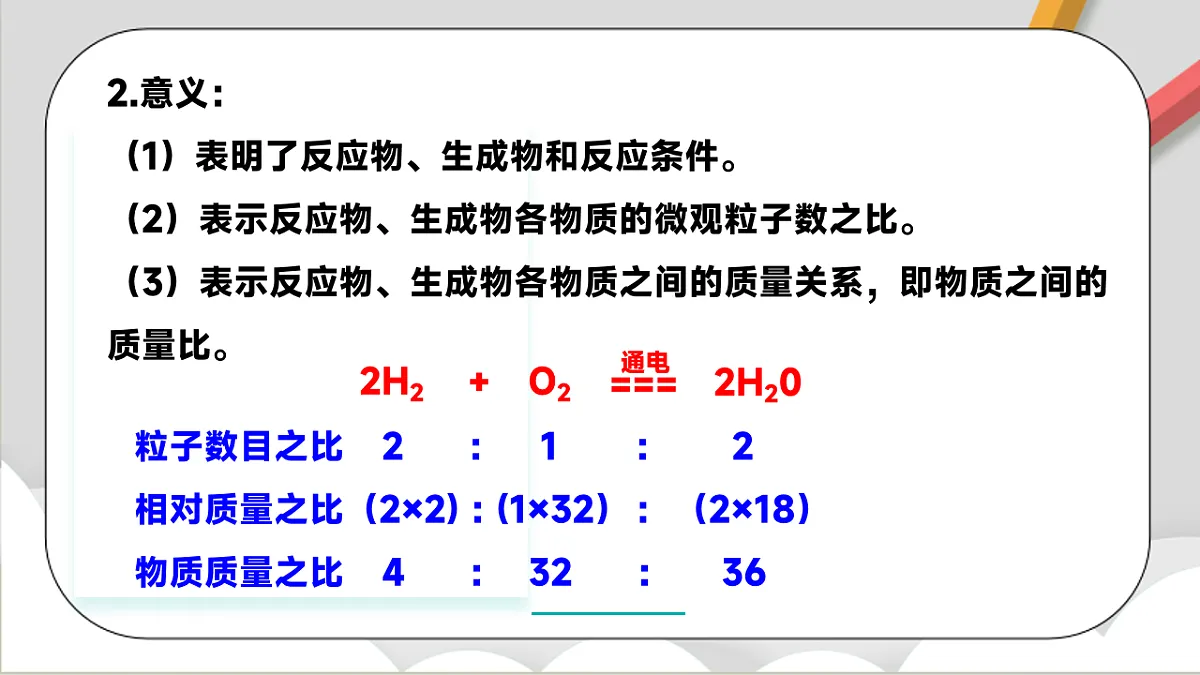 鲁教版(五四制)(2024)化学八年级全册 5.2《 化学反应的表示》 课件第7页