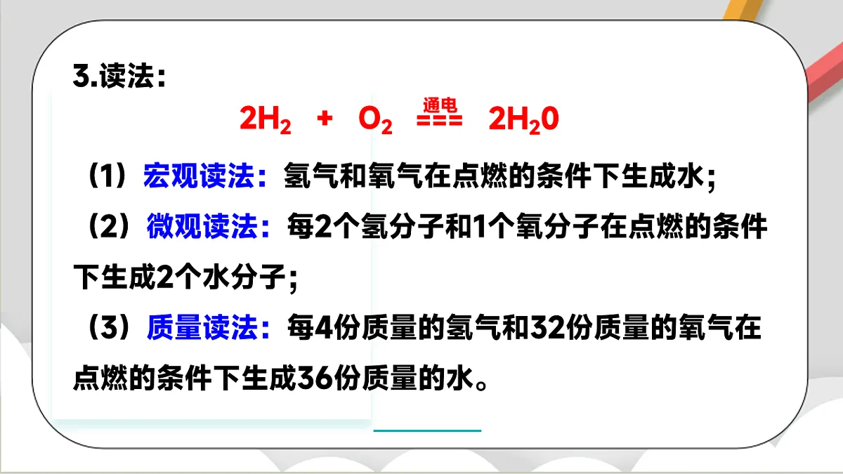 鲁教版(五四制)(2024)化学八年级全册 5.2《 化学反应的表示》 课件第8页