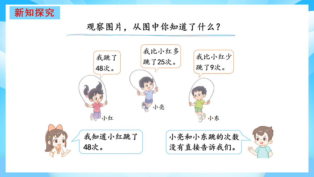 【核心素养】2025秋新北师大版小学数学二年级上册 第一单元 《1.5跳绳》课件第3页