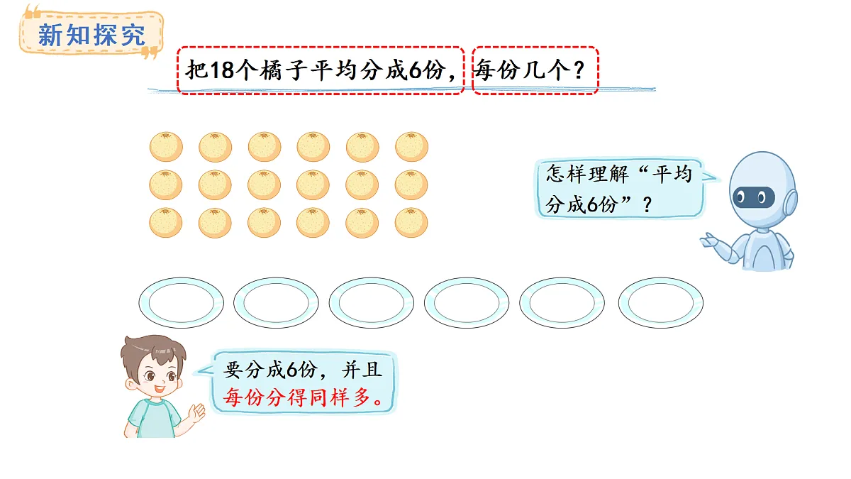 人教版数学二年级上册3.2 按指定的份数平均分(课件)第3页