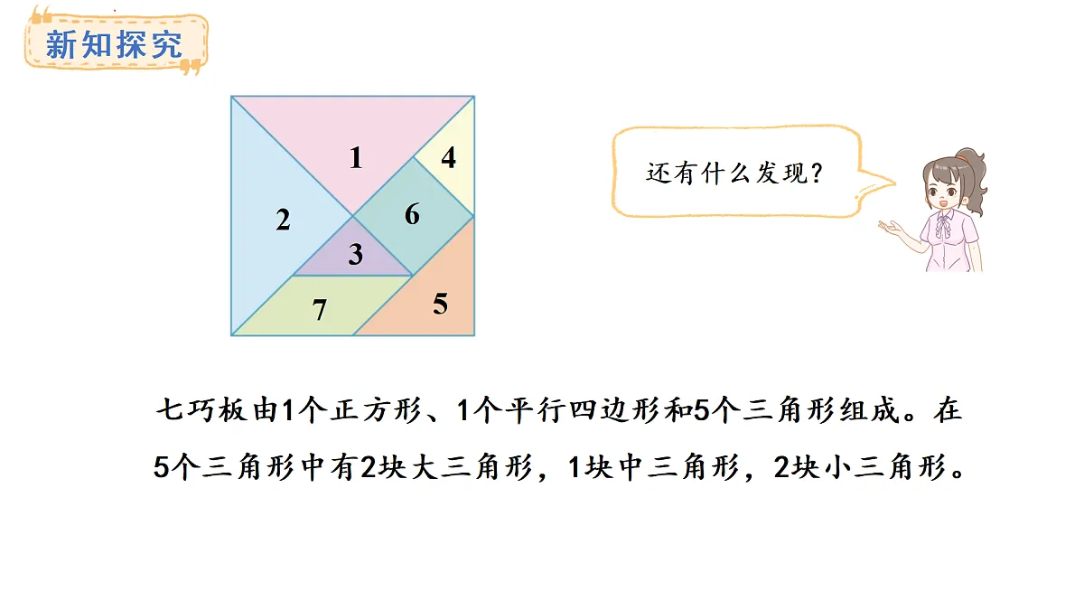 冀教版数学二年级上册4.5 七巧板拼图(课件)第5页