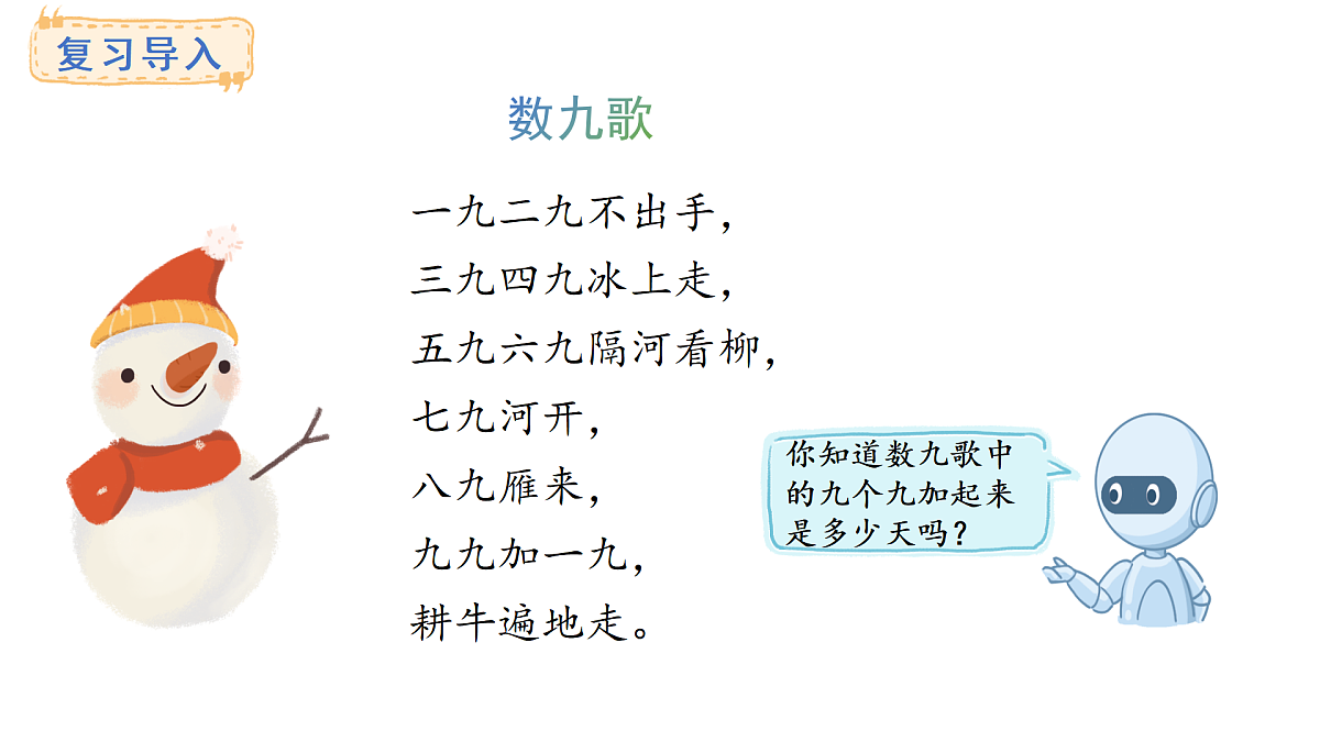 人教版数学二年级上册5.3 9的乘法口诀(课件)第2页