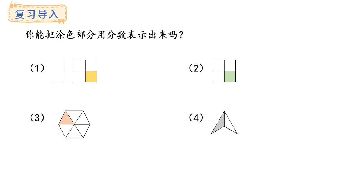 西师大版数学三年级上册5.2 分数的大小比较(课件)第2页