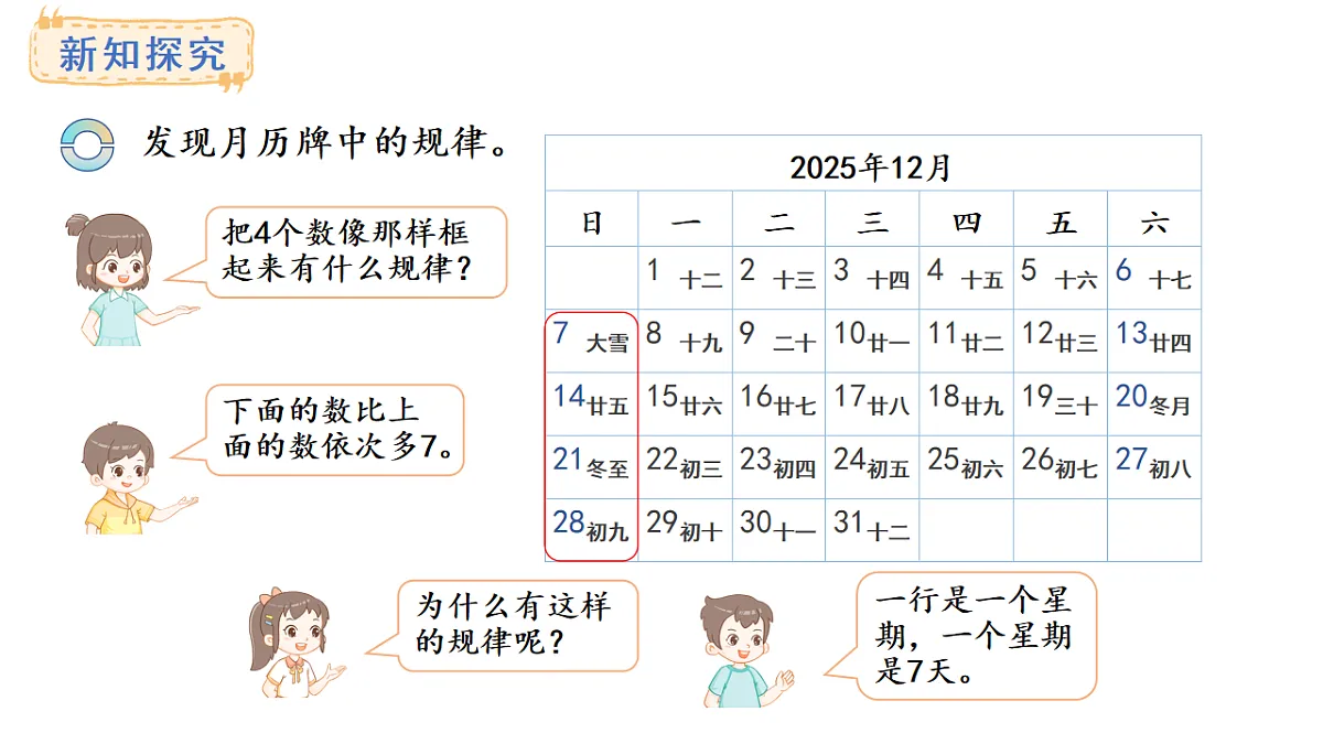 西师大版数学三年级上册综合与实践 年、月、日的秘密 活动三、四、五(课件)第7页