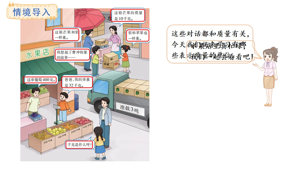 西师大版数学三年级上册探秘曹冲称象 活动一(课件)第2页