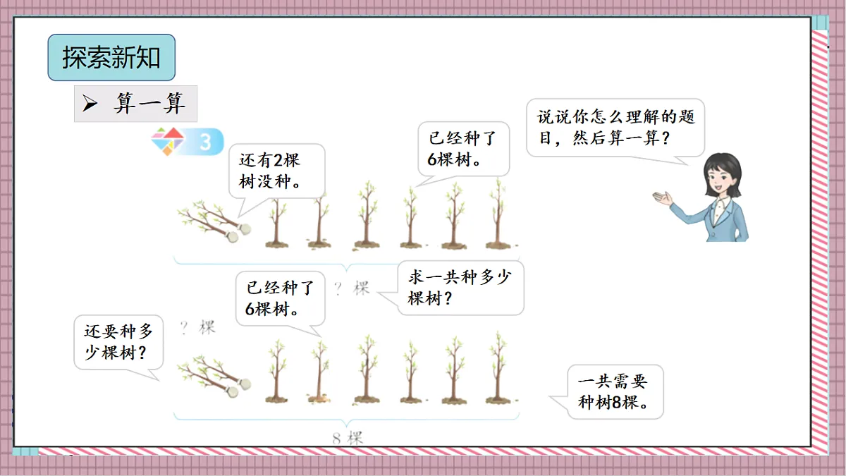 北京版数学一上3.2《8、9 的加减法》教学课件)第5页