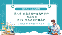 初中生物苏教版（2024）七年级下册（2024）生态系统的自我调节精品教学课件ppt