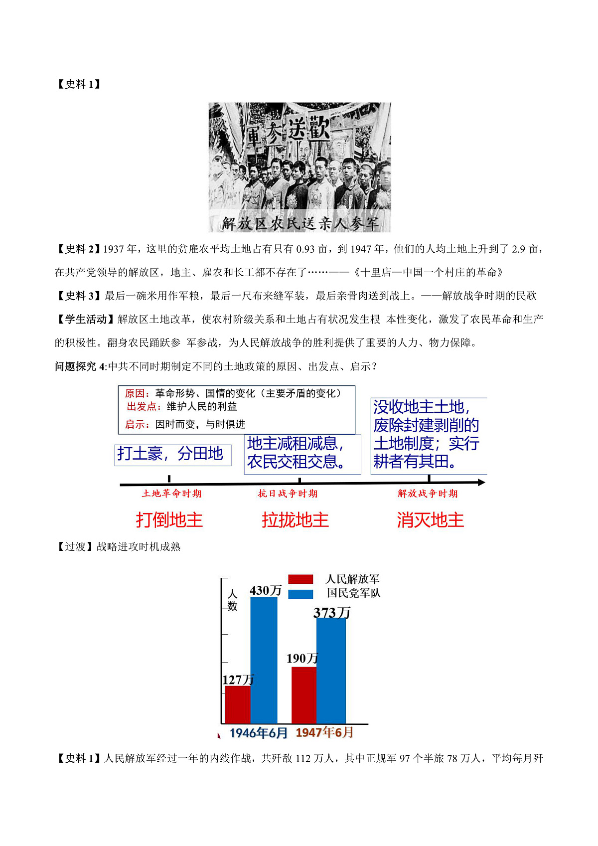 第21课《人民解放战争的胜利》(教学设计)第3页