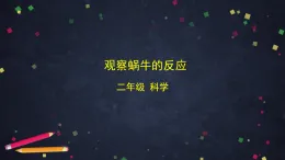 (湘科版)二年級科學(xué)上冊2.2 觀察蝸牛的反應(yīng)-課件