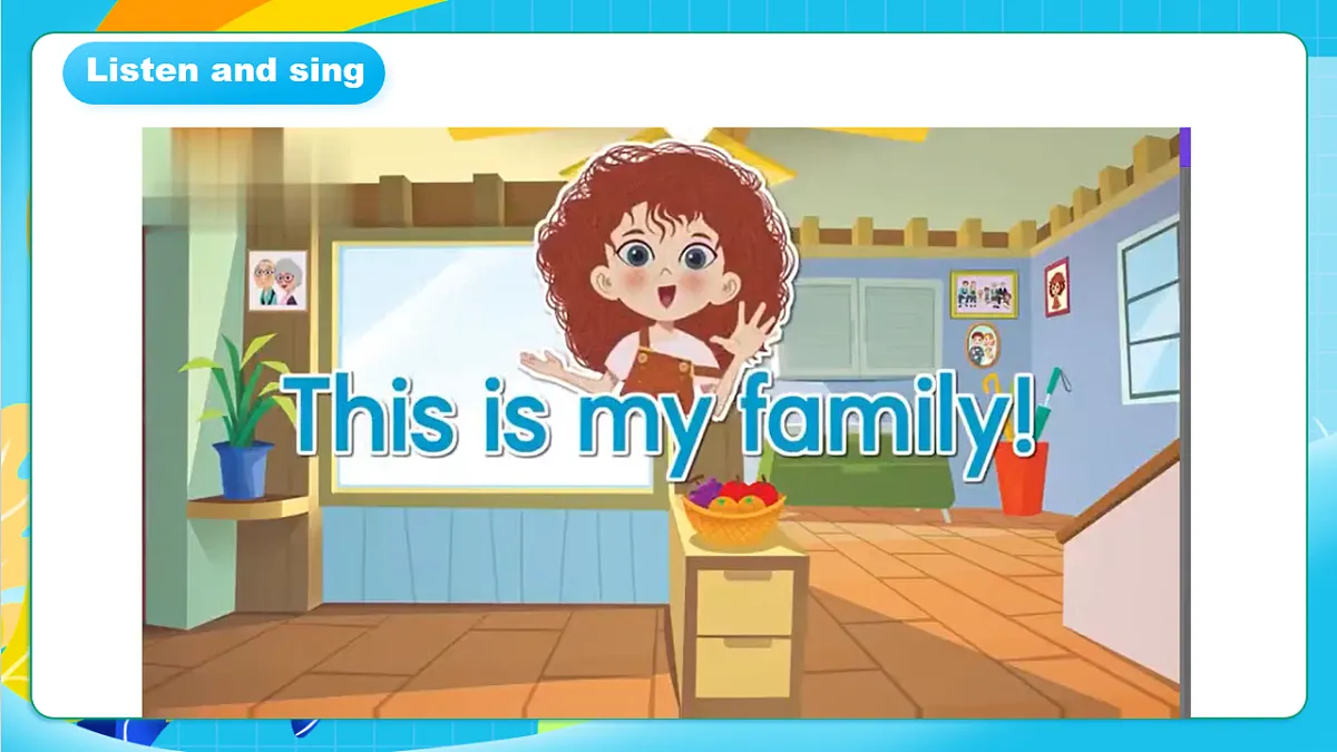 粤教沪外版英语三上Unit 2《Our family》 Lesson1 My small family 课件第5页