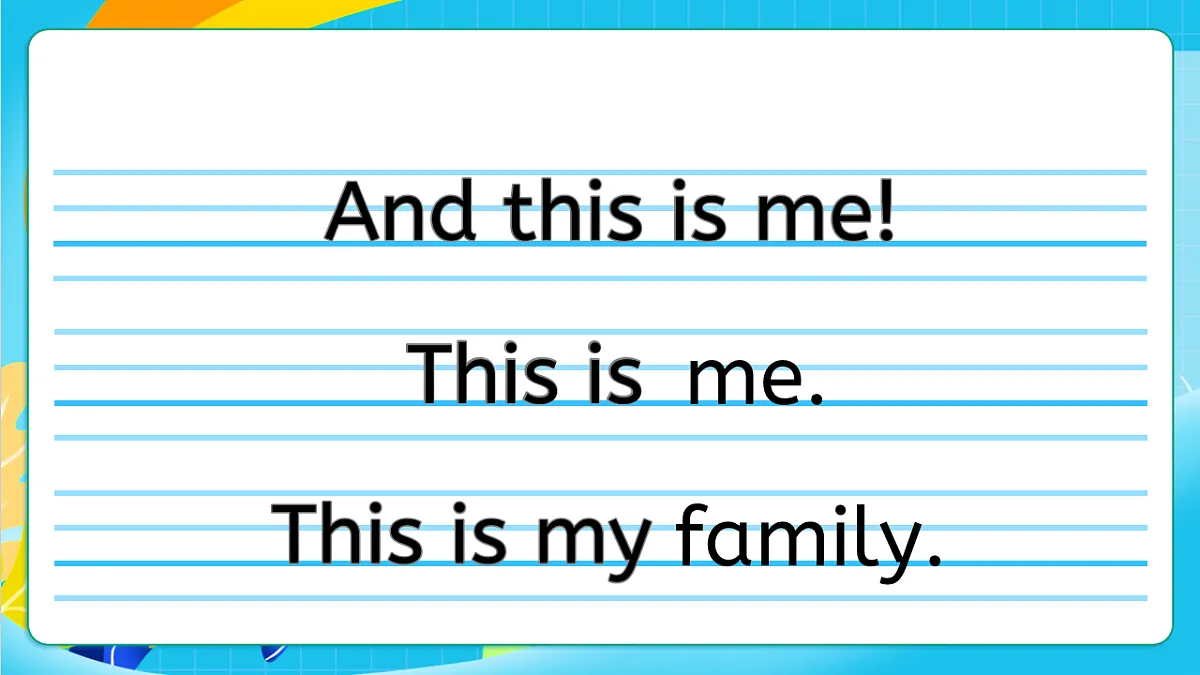 粤教沪外版英语三上Unit 2《Our family》 Lesson1 My small family 课件第8页
