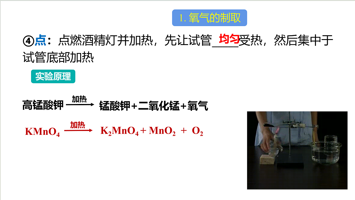 沪教版化学九上 基础实验1 《氧气的实验室制取与性质》 课件 第7页
