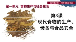 第3課 現(xiàn)代食物的生產(chǎn)、儲(chǔ)備與食品安全（情境化教學(xué)課件）-2025-2026學(xué)年高中歷史統(tǒng)編版選擇性必修2