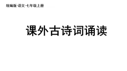 初中  語文  人教部編版（2024）  九年級(jí)下冊(cè)  第三單元課外古詩詞誦讀 課件