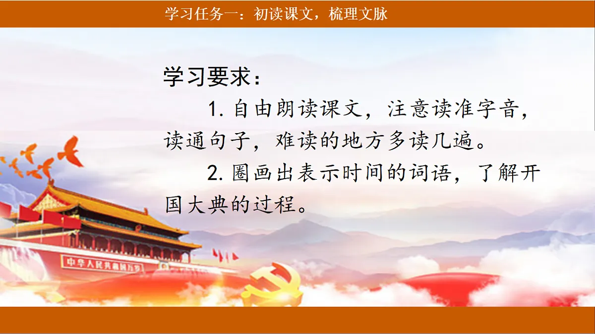 【核心素养目标】部编版小学语文六上 7《开国大典》课件第4页