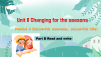 小学英语人教版PEP（2024）四年级上册（2024）Unit 6 Changing for the seasonsPart B备课课件ppt
