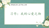 语文五年级上册第一单元习作：我的心爱之物教学演示ppt课件