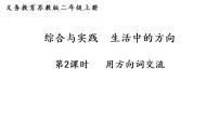 数学二年级上册（2024）用方向词交流教课内容ppt课件