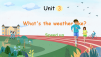 英语四年级上册（2024）Unit 3 What's the weather like?图片ppt课件