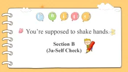 Unit 5 第6課時(shí) (Section B 3a-Self Check)（教學(xué)課件）-2025-2026學(xué)年九年級(jí)英語全一冊(cè)（魯教版五四學(xué)制）