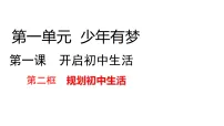 人教版（2024）七年级上册（2024）第一单元 少年有梦第一课 开启初中生活规划初中生活授课ppt课件
