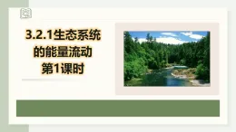 3.2.1生態(tài)系統(tǒng)的能量流動（教學(xué)課件）——高中生物學(xué)人教版（2019）選擇性必修二