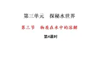 鲁教版（2024）九年级上册（2024）物质在水中的溶解教课内容ppt课件