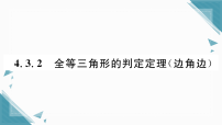 湘教版（2024）八年级上册（2024）4.3 全等三角形习题ppt课件