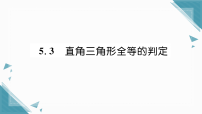 湘教版（2024）八年级上册（2024）5.3 直角三角形全等的判定习题课件ppt